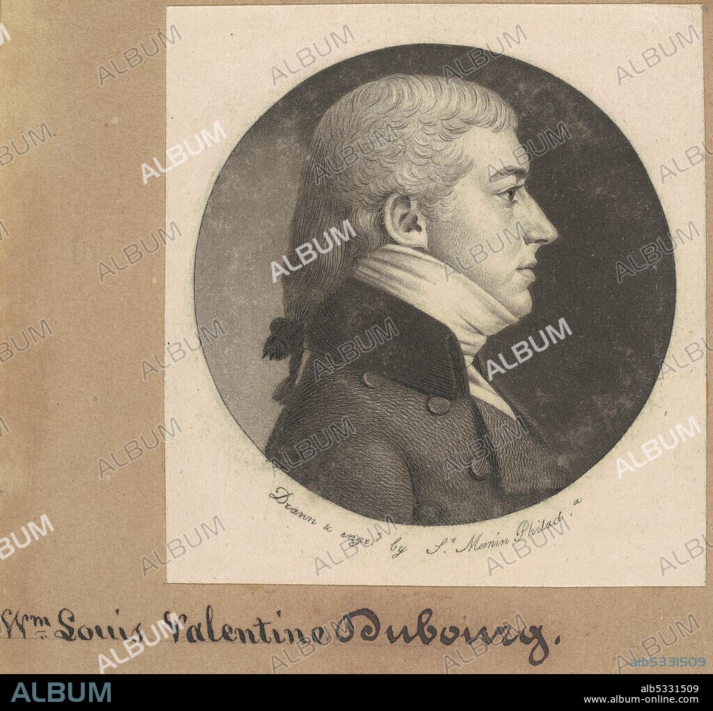 CHARLES BALTHAZAR JULIEN FEVRET DE SAINT-MEMIN. Pierre François DuBourg, 1800.