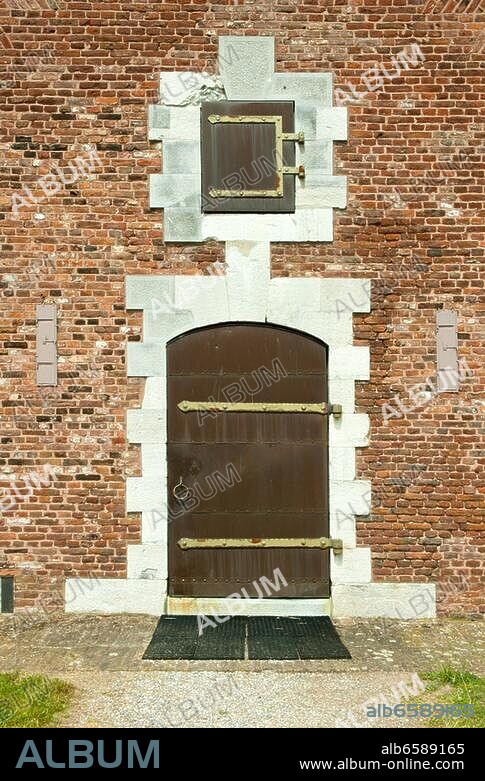 Deutschland, NRW, Kreis Düren, Jülich, Zitadelle, Tor vom Pulvermagazin auf der Bastion St. Johannes.