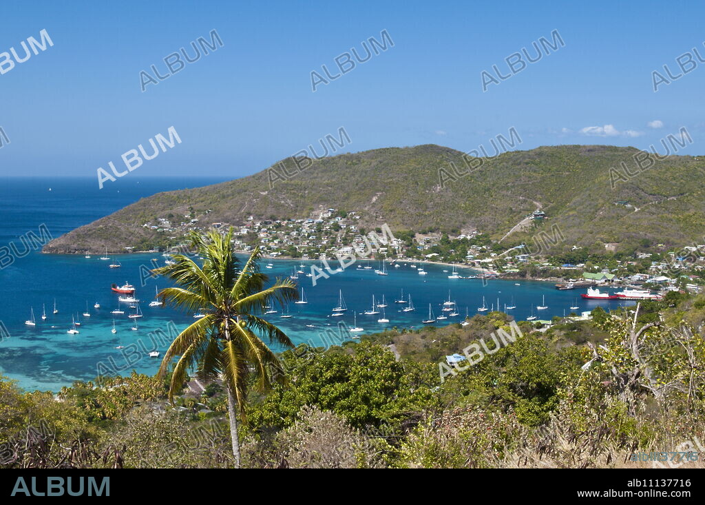 Port Elizabeth harbour, Bequia, St. Vincent and The Grenadines, Windward Islands, West Indies, Caribbean, Central America.