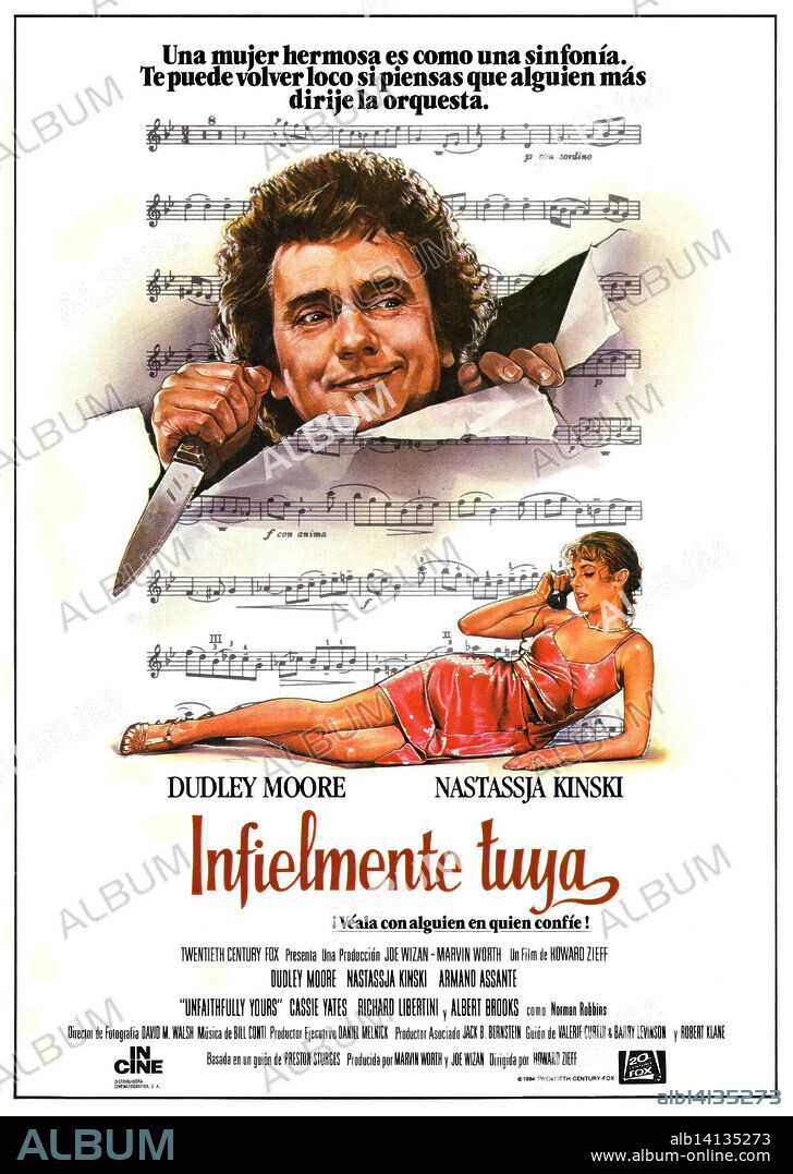 DUDLEY MOORE in UNFAITHFULLY YOURS, 1984, directed by HOWARD ZIEFF. Copyright 20TH CENTURY FOX.