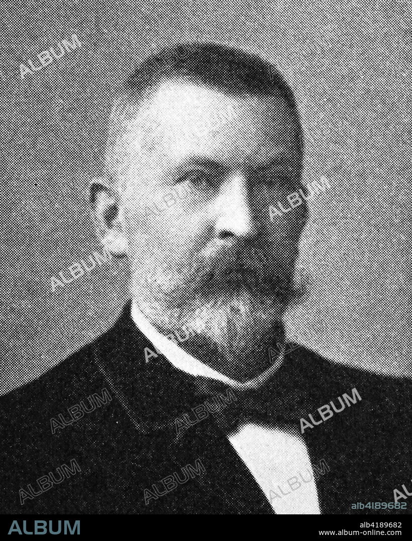 Gustav Christian Schwabe, 1813-1897, a German-born merchant and financier, reproduction photo from the year 1895, digital improved.