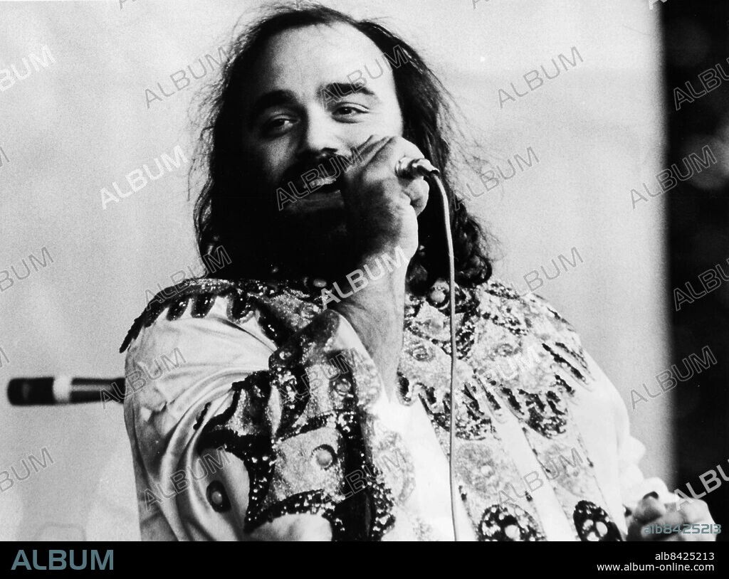 Göteborg 1975. Demis Roussos - grekisk sångare, mest känd för sina romantiska sånger och sin karakteristiskt passionsfyllda röst *** Local Caption *** GP Foto: Thore Leykauff. KAMERAREPORTAGE.