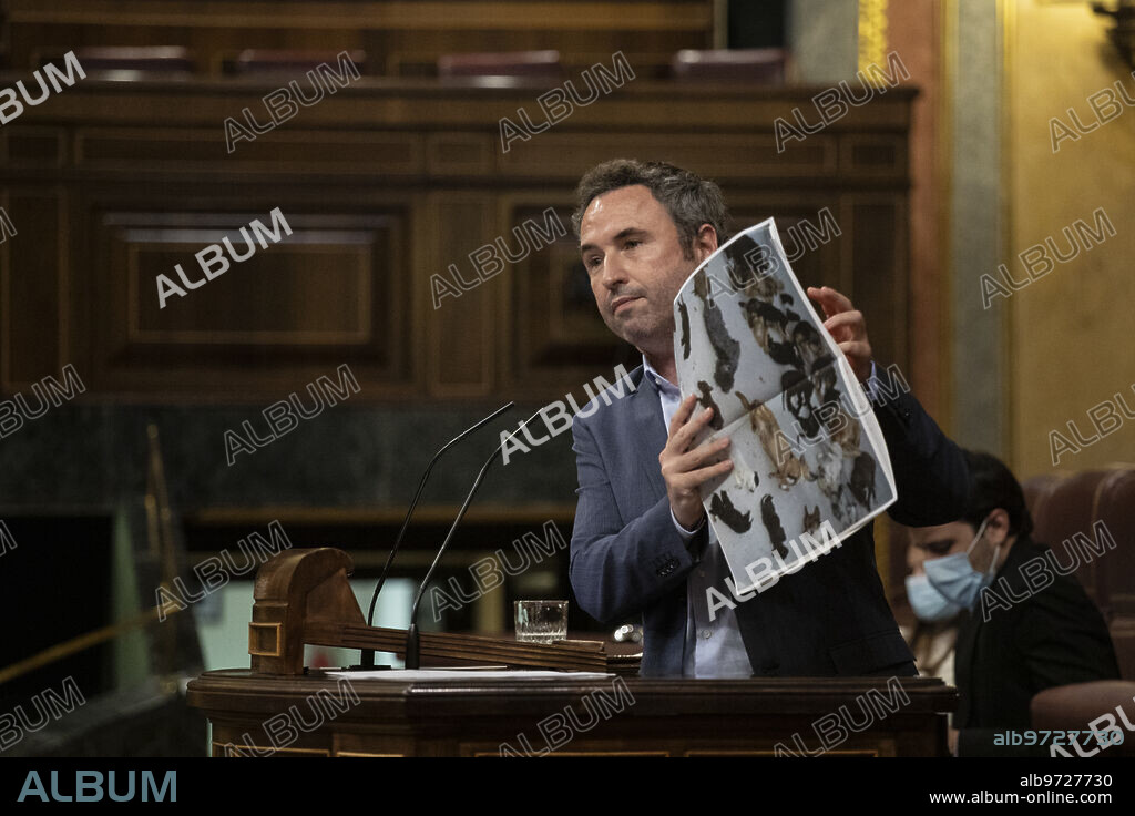 Madrid, 20/04/2021. Pleno en el Congreso de los Diputados. En la imagen, Guillermo Díaz, de Ciudadanos. Foto: Isabel Permuy. ARCHDC.
