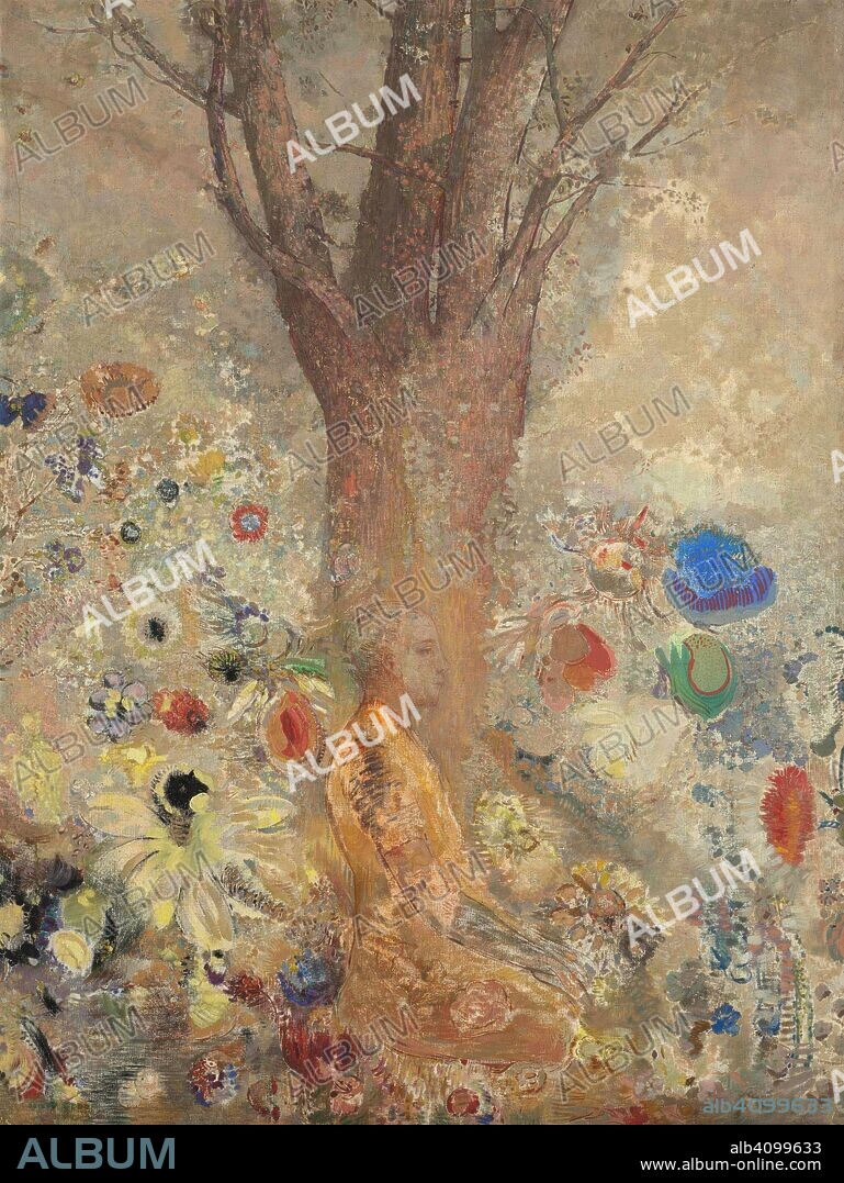 ODILON REDON. The Buddha. Date: 1904. Dimensions: 159.8 cm x 121.1 cm, 162 cm x 123.3 cm.
