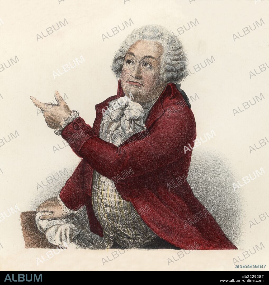 Honoré Gabriel Riquetti, conde de Mirabeau (1749-1791). Revolucionario francés, escritor, diplomático, francmasón, periodista y político. Grabado de 1860.