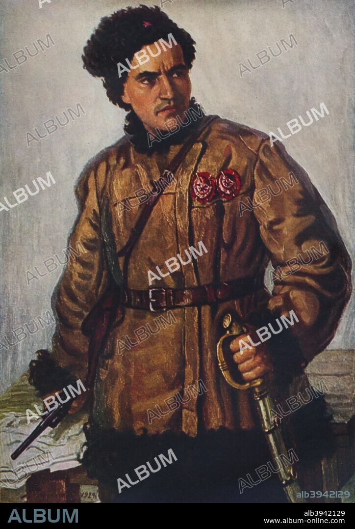 'Partisan A. G. Lunev', 1929. From The Studio Volume 127. [The Offices of the Studio, London & New York, 1944].