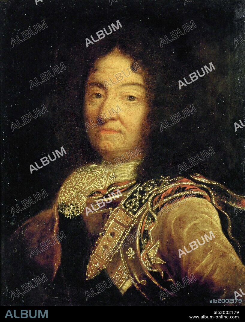 Hyacinthe Rigaud / 'Louis XIV in old age', Oil on canvas, 42 × 34 cm, P2597.