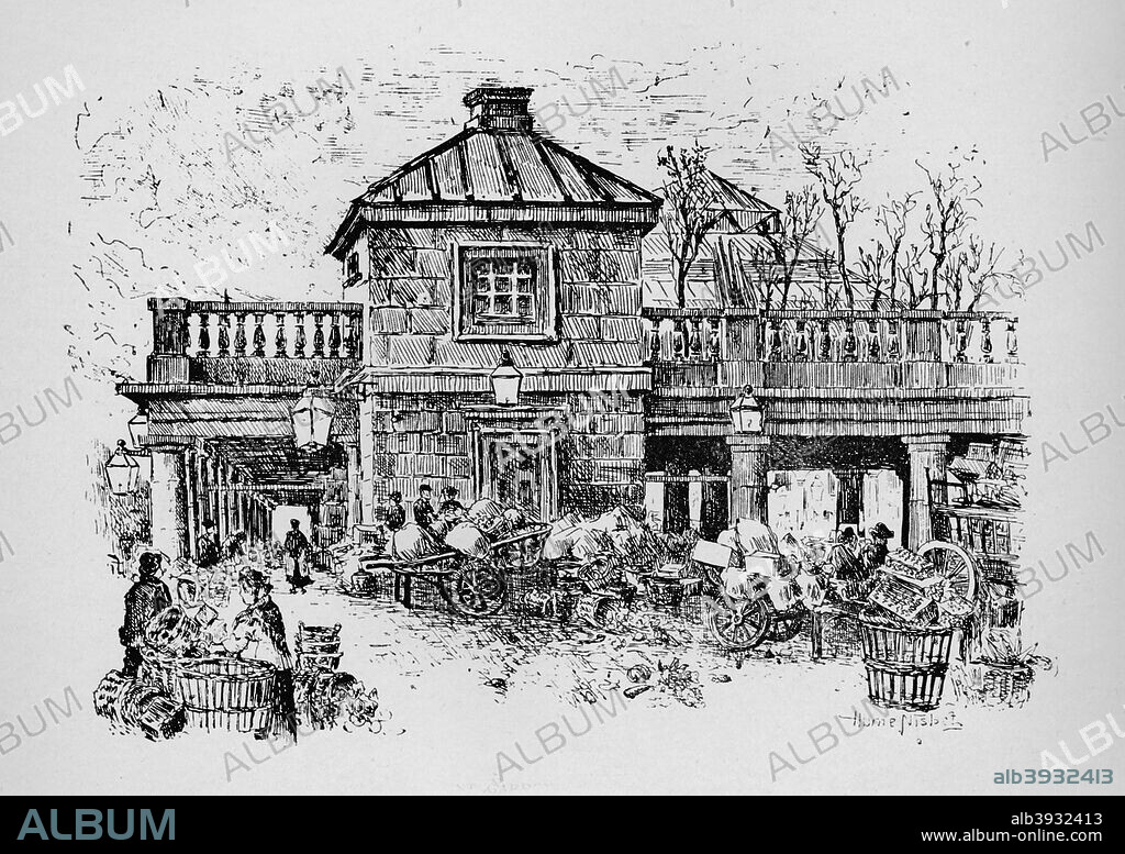 'Covent Garden', 1890. From Picturesque London, by Percy Fitzgerald. [Ward & Downey, London, 1890].