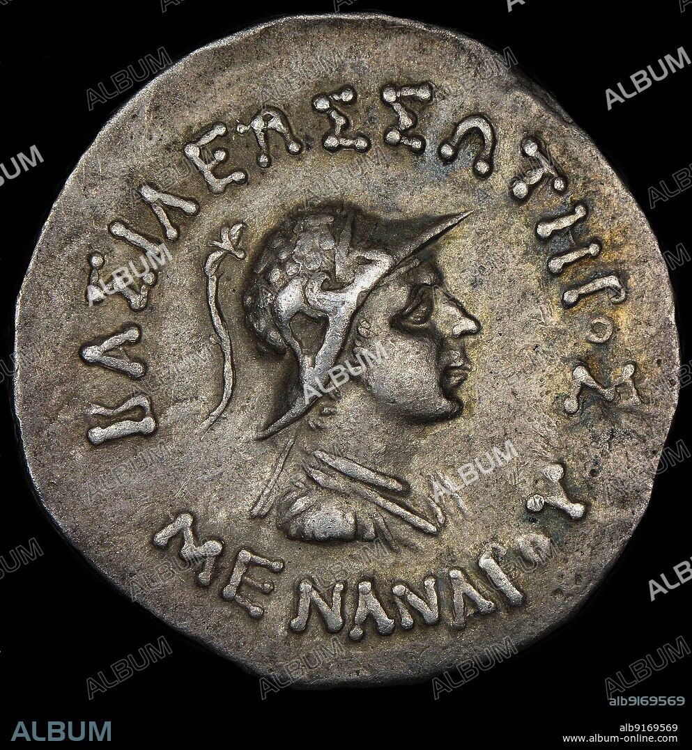 ANCIENT COINS NUMISMATIC. Coin of Menander I.