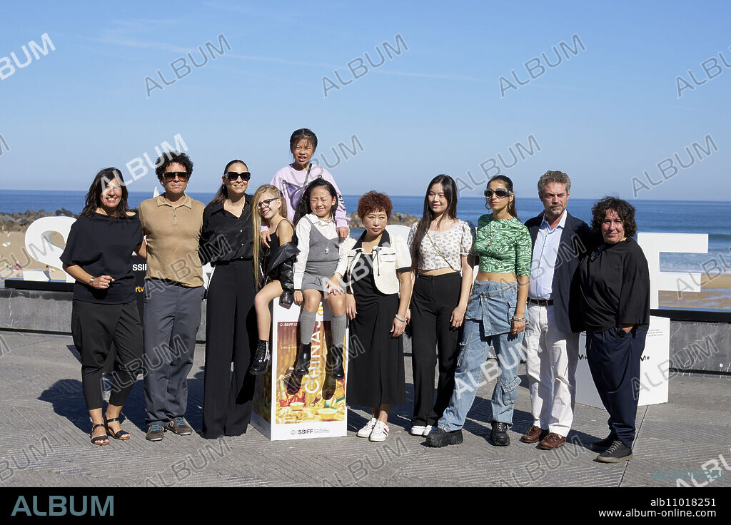Carolina Yuste, Leonor Watling, Arantxa Echevarria, Pablo Molinero, Shiman Yang, Ella Qiu, Yehu Ji, Xinyi Ye attended 'China' Photocall during 71st San Sebastian International Film Festival at Kursaal Palace on September 28, 2023 in Donostia / San Sebastian, Spain.