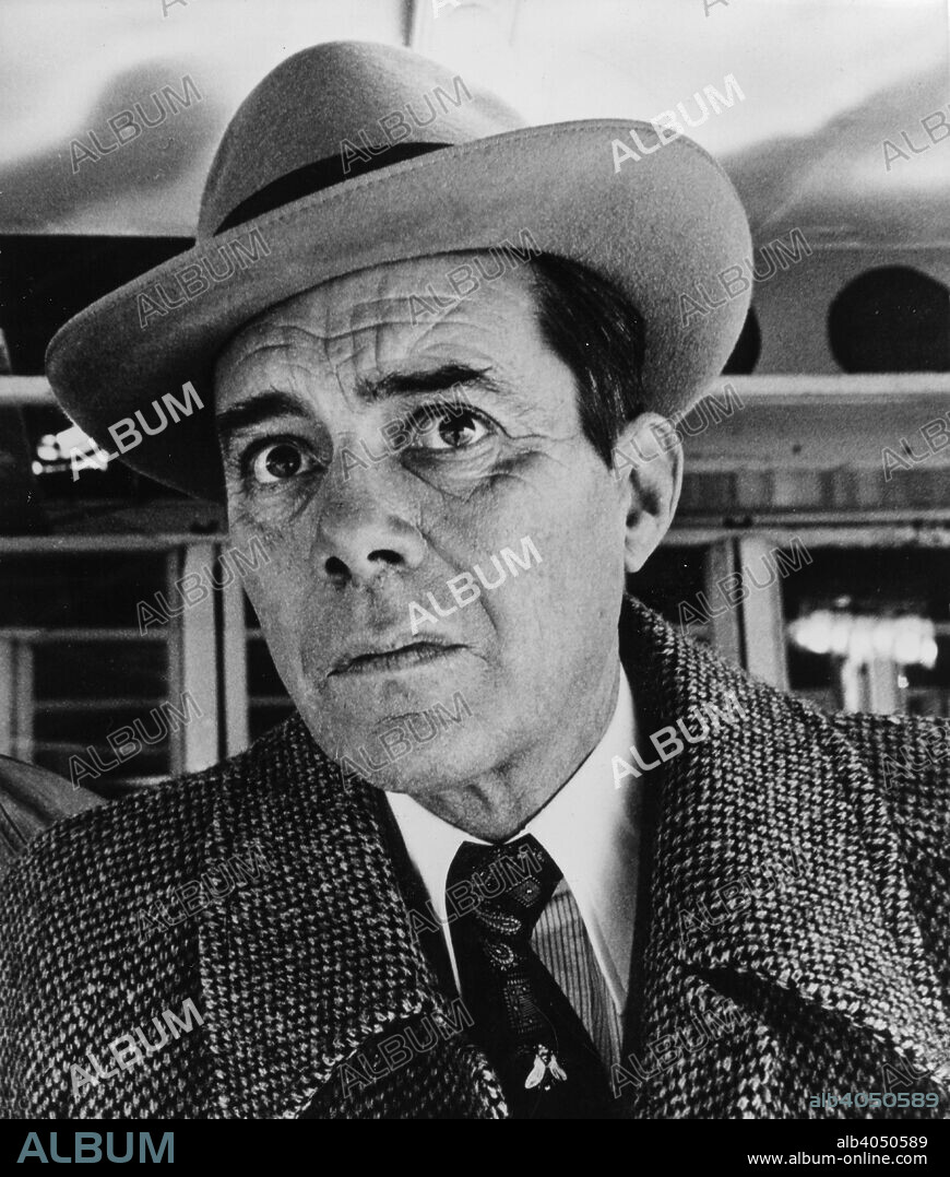 Dirk Bogarde (1921-1999), British film actor, in a scene from 'Despair' directed by Rainer Werner Fassbinder, 1977. Courtesy of Gala Film Distributors Ltd. For editorial use only, all other uses to be cleared.