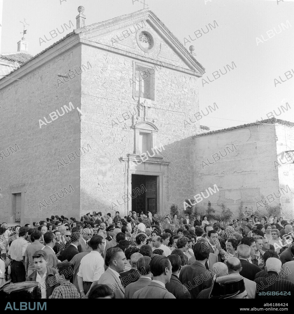IGLESIA DEL CONVENTO DE SAN JOSE DONDE ESTA ENTERRADO ALONSO DE ERCILLA - SIGLO XVI - RENACIMIENTO ESPAÑOL - FOTOGRAFIA EN BLANCO Y NEGR.