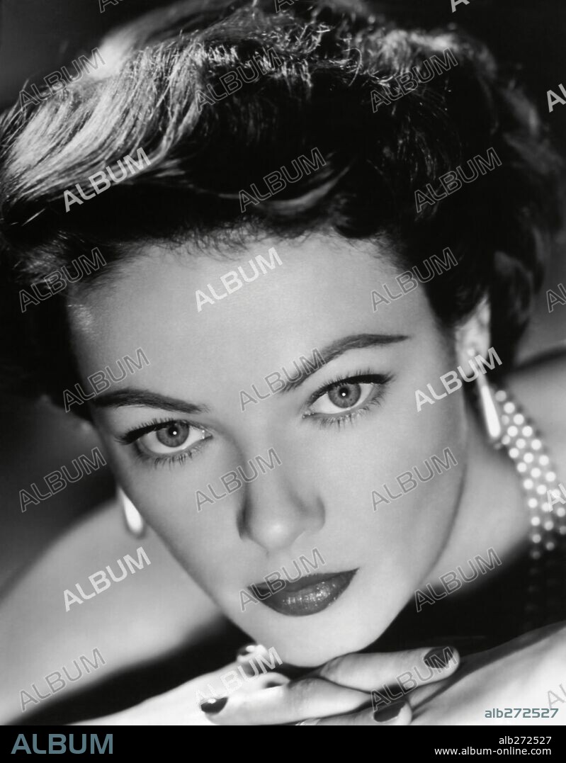 GENE TIERNEY in PERSONAL AFFAIR, 1953, directed by ANTHONY PELISSIER. Copyright TWO CITIES/GEN'L FILM DISTRIBUTORS.