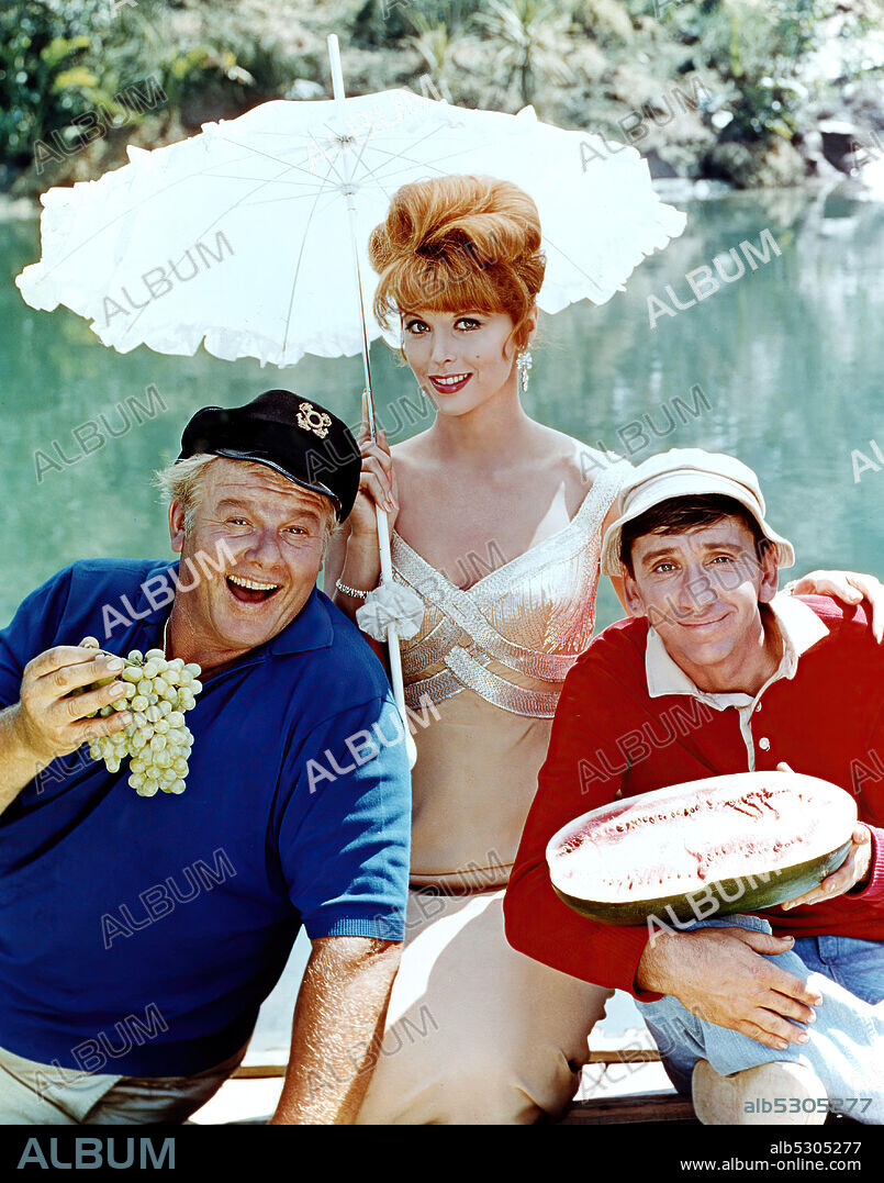 ALAN HALE JR., BOB DENVER und TINA LOUISE in GILLIGANS INSEL, 1964 (GILLIGAN'S ISLAND), unter der Regie von GARY NELSON, JACK ARNOLD, JERRY HOPPER und LESLIE GOODWINS. Copyright United Artists Television.