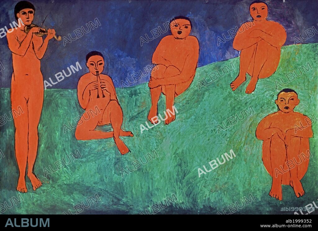 Henri Matisse / 'Music', 1910, Oil on canvas, 260 x 389 cm.