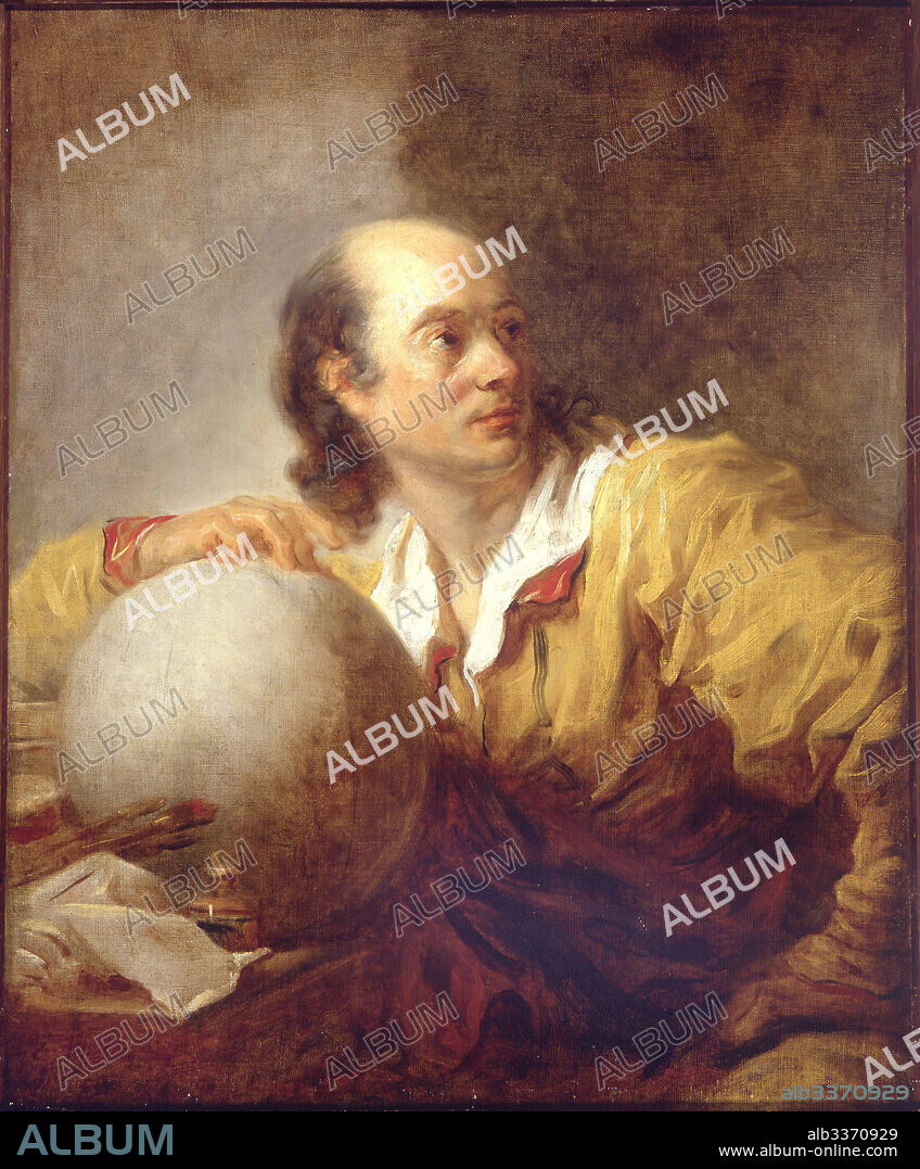 JEAN-HONORÉ FRAGONARD. Portrait of Jérôme Lalande (1732-1807).