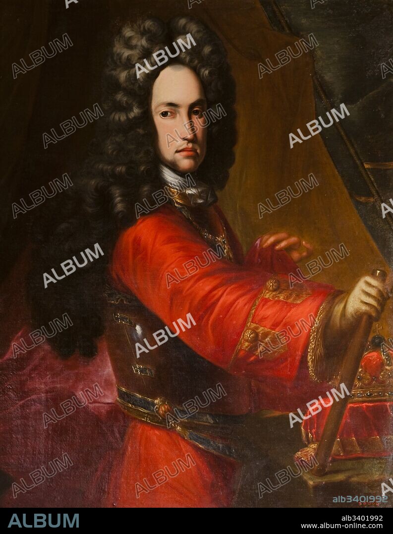 ANDREA VACCARO. Retrato de Carlos III. Siglo XVIII. Museo Palau Mercader, Cornella de Llobregat.