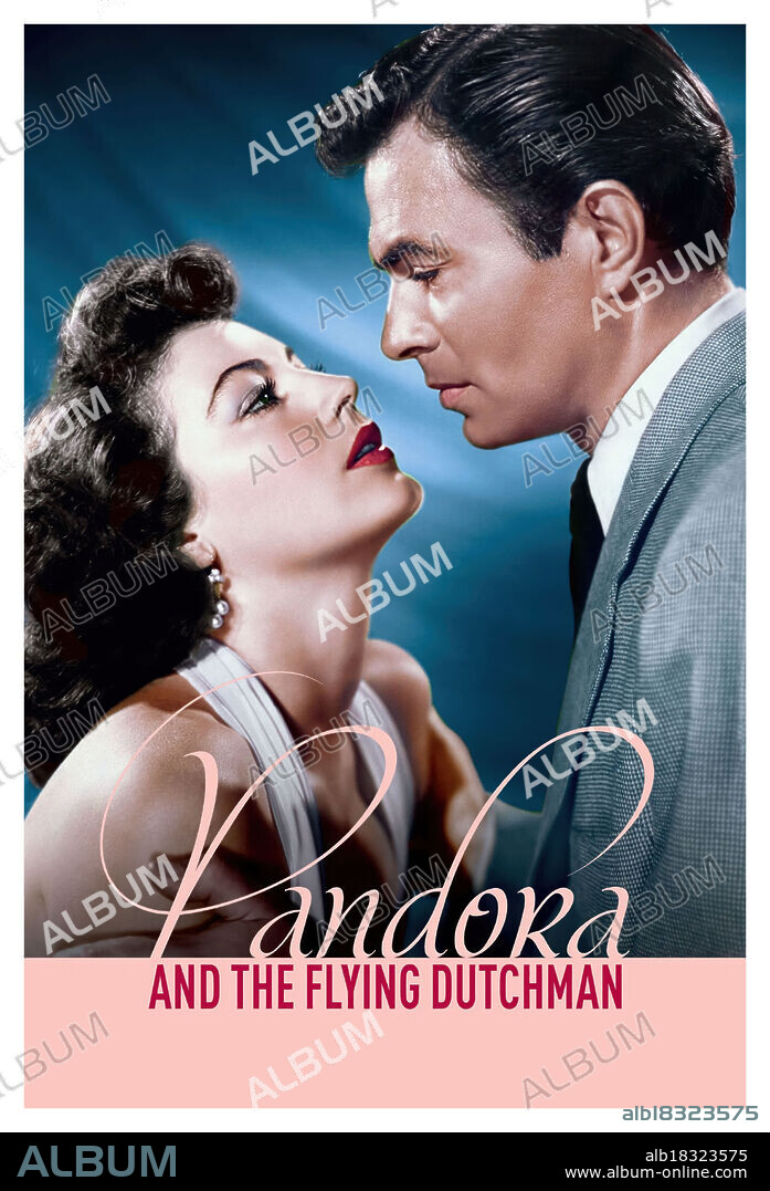 AVA GARDNER y JAMES MASON en PANDORA Y EL HOLANDÉS ERRANTE (PANDORA AND THE FLYING DUTCHMAN, 1951), dirigida por ALBERT LEWIN. Copyright ROMULUS FILMS.