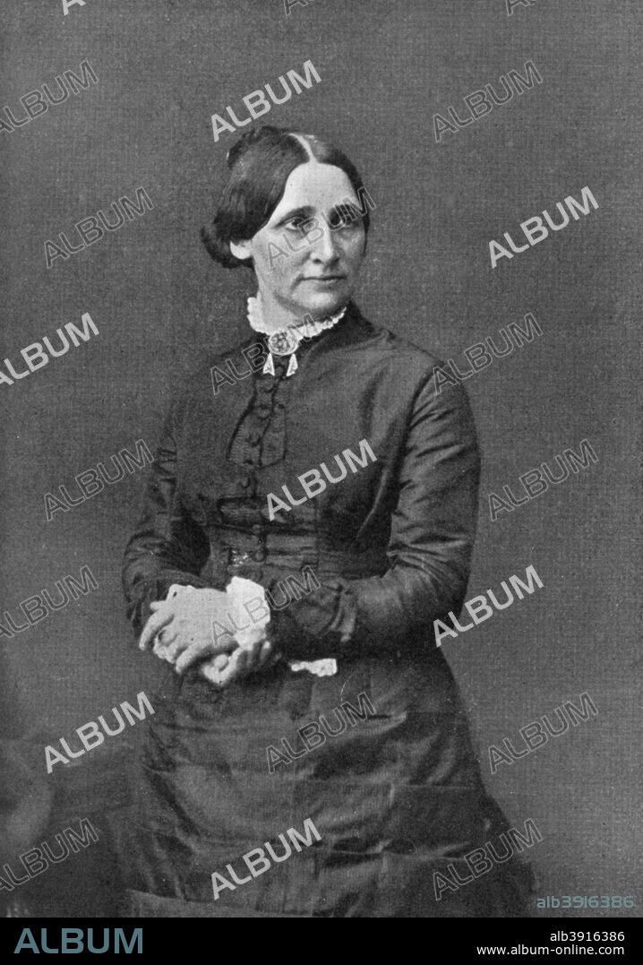 Lucy Webb Hayes, wife of American president Rutherford B Hayes, 19th century, (1908). Known as Lemonade Lucy because of her strong support of the Temperance movement, Mrs Hayes is also remembered for introducing the custom of children rolling Easter eggs on the White House lawn. Illustration from The Story of the White House, by Esther Singleton, Volume II, (Hodder and Stoughton, London, 1908).