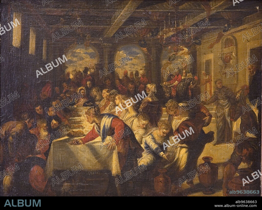 JACOPO TINTORETTO y JOHANNES ROTTENHAMMER THE ELDER. The Marriage at Cana, 1579-1625.