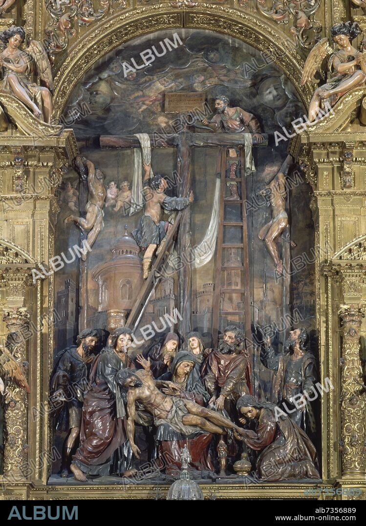 PEDRO ROLDAN (1624-1669). RETABLO DE LA PIEDAD - 1666 - BARROCO ESPAÑOL.