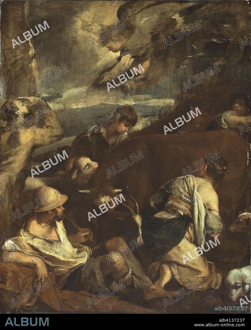 JACOPO BASSANO. Annunciation to the Shepherds. After Jacobo Bassano; Italian, c. 1510-1592. Date: 1705-1715. Dimensions: 38 3/16 x 31 1/8 in. (97 x 79 cm). Oil on canvas. Origin: Italy.