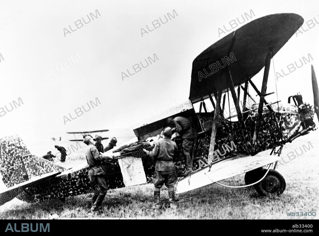 Soviet Polikarpov Po-2 biplane trainer and communications plane.