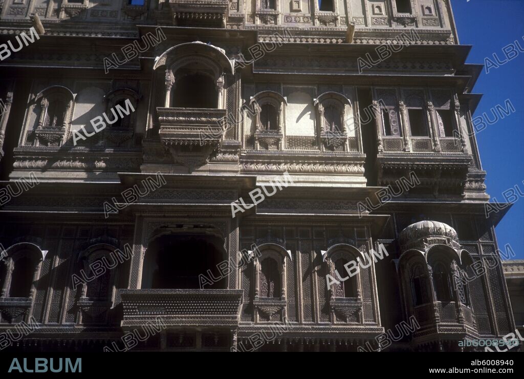 INDIA Rajasthan Jaisalmer Haveli 17th century merchants house.