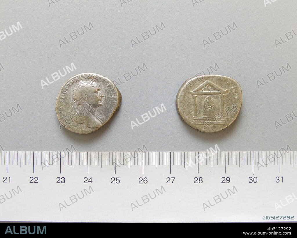 Ruler: Trajan, Emperor of Rome, A.D. 53117, ruled 98117, Mint: Bostra, Tridrachm (?) or Tetradrachm of Trajan, Emperor of Rome from Bostra, 11114, Silver, 9.82 g, 5:00, 21.2 mm, Made in Bostra, Arabia, Roman, 2nd century A.D., Numismatics.