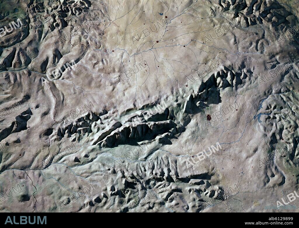 MAPA RELIEVE DE PENINSULA IBERICA - EL SISTEMA CENTRAL Y LOS MONTES TOLEDO.