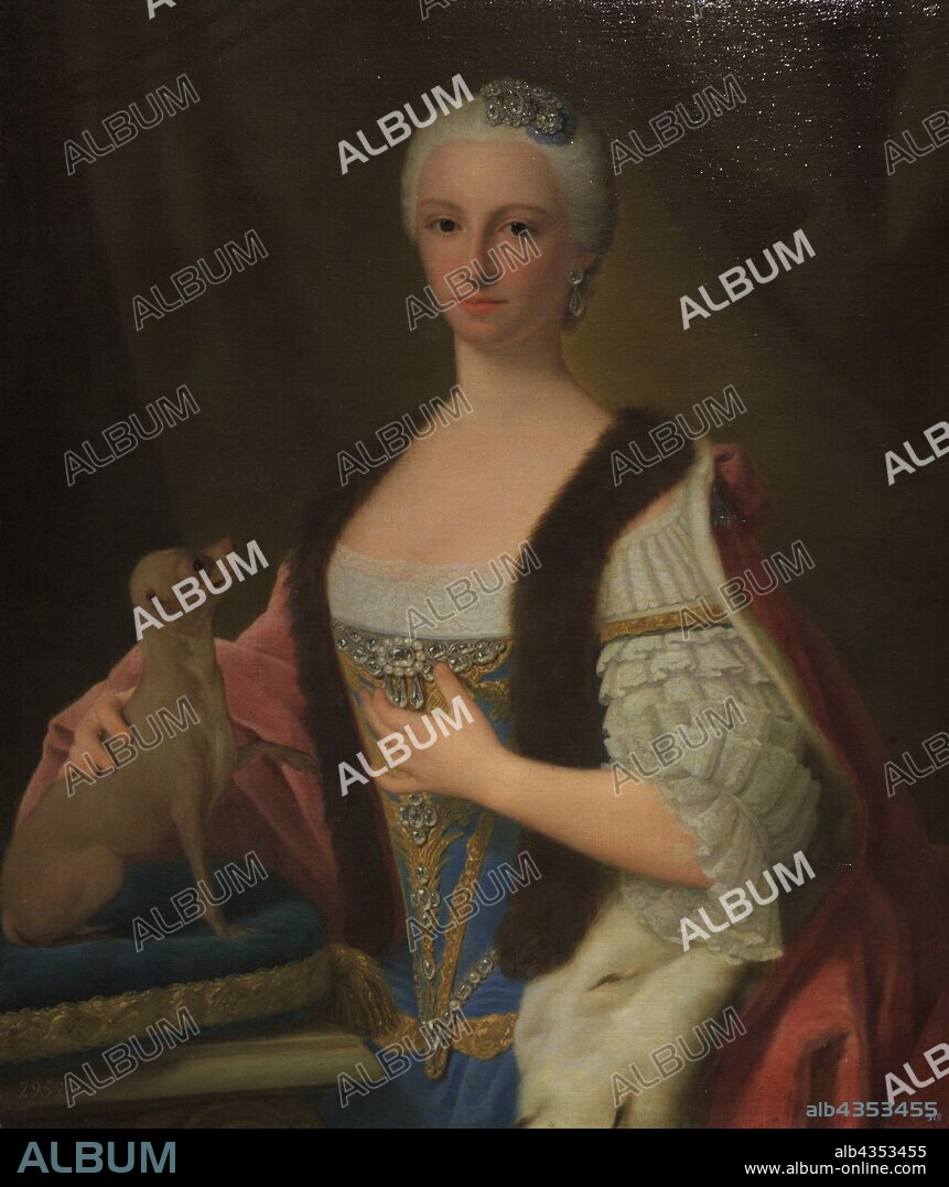 Maria Antonia Ferdinanda of Spain (1729-1785). Infanta of Spain and Queen consort of Sardinia. Portrait by Domenico Dupra (1689-1770), ca.1757. Museum of Fine Arts. A Coru–a, Galicia, Spain. (On loan, Prado Museum, Madrid).