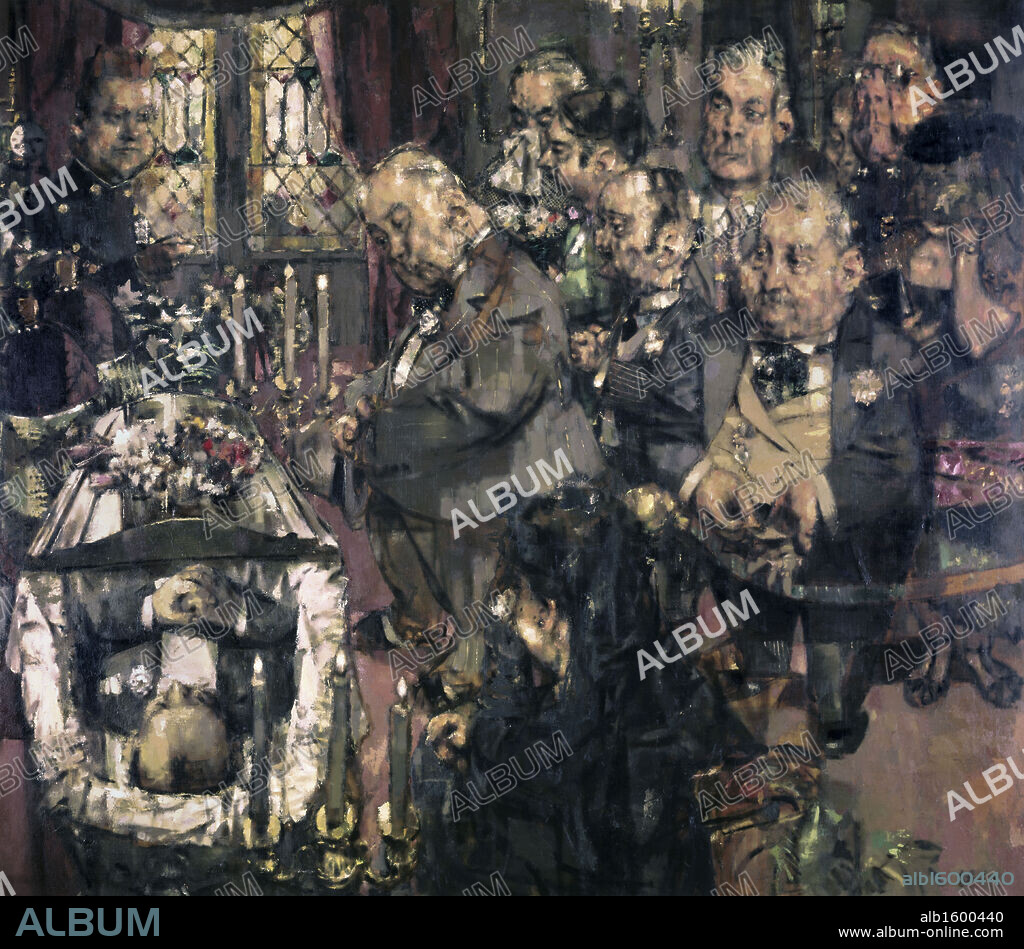 Gangster's funeral by Jack Levine, 1952-53, 1915, USA, New York State, New York City, Whitney Museum of American Art.