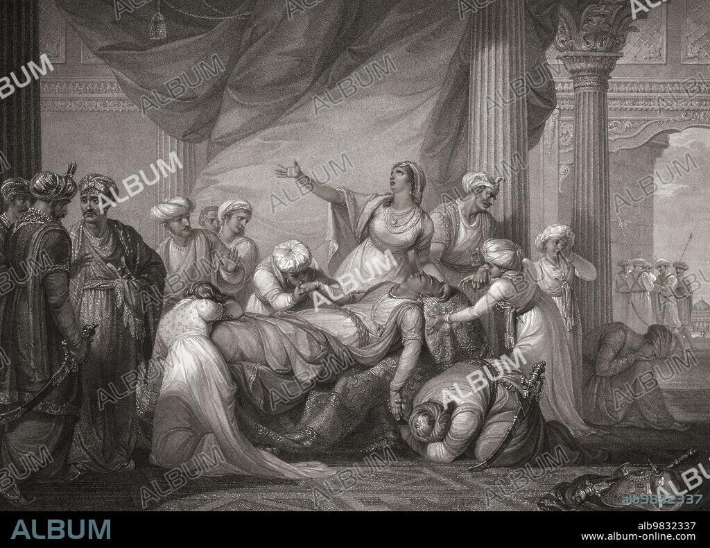 George III, 1738 - 1820. George William Frederick, King of Great Britain and Ireland and King of Hanover, 1815 - 1820. After a print by William Wynne Ryland from the circa 1762 painting by Allan Ramsay.