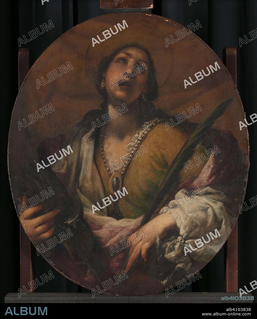 PIER FRANCESCO MORAZZONE and FRANCESCO MONTELATICI. Saint Catherine. Dating: 1617 - 1661. Measurements: h 81.5 cm × w 69 cm; d 7 cm.