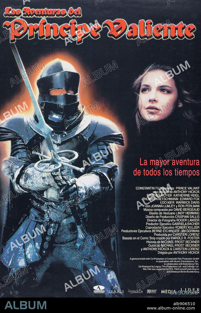 Plakat zu PRINCE VALIANT, 1997. Copyright CONSTANTIN FILM PRODUKTION.