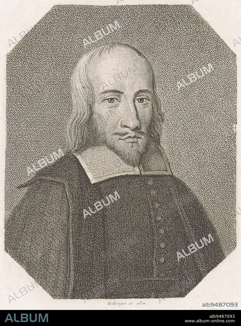Portrait of Jacob Bhme Portraits of famous people Bildnisse der ber, print maker: Friedrich Wilhelm Bollinger, (mentioned on object), publisher: gebroeders Schumann, (mentioned on object), print maker: Berlin, publisher: Zwickau, 1820 and/or 1818 - 1832, paper, h 200 mm - w 125 mm.