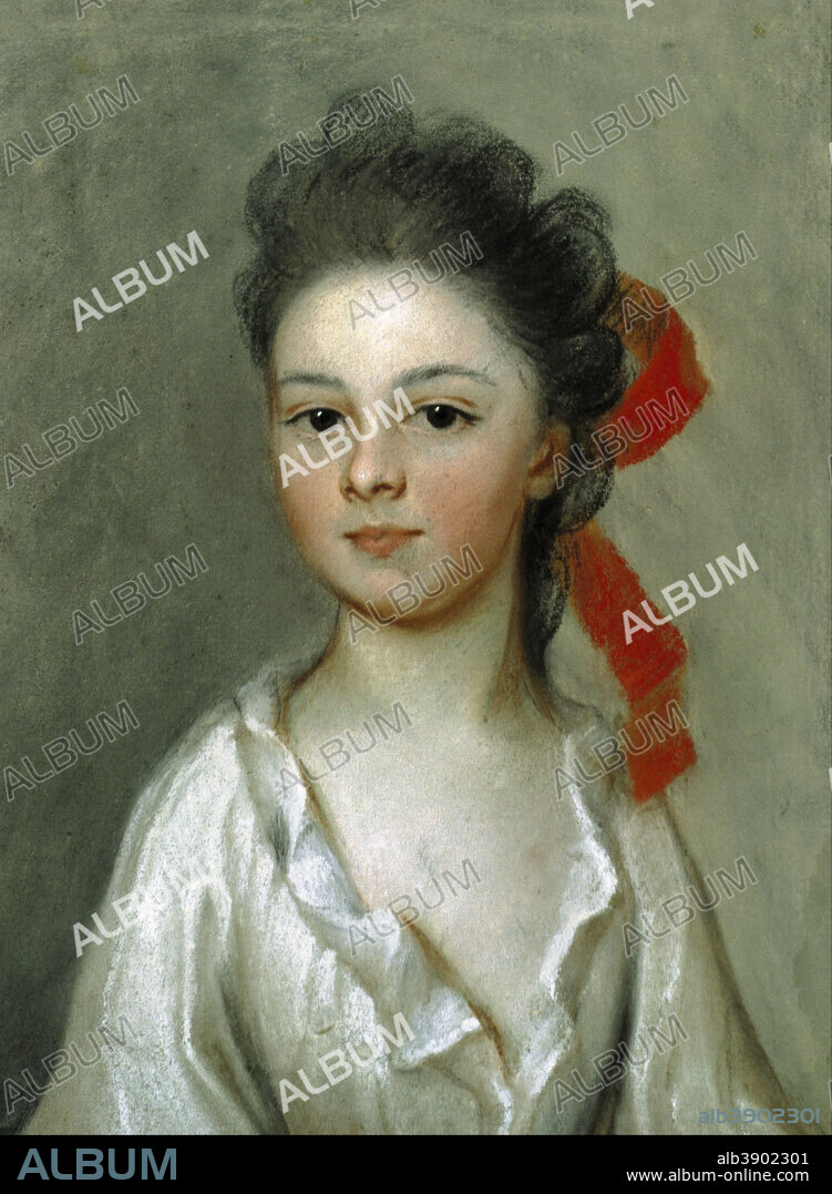 HENRIETTA DE BEAULIEU DERING JOHNSTON. Henriette Charlotte Chastaigner (Mrs. Nathaniel Broughton). Date/Period: 1711. Work on Paper. Pastel on paper pastel on paper. Height: 297.18 mm (11.70 in); Width: 228.60 mm (9 in).