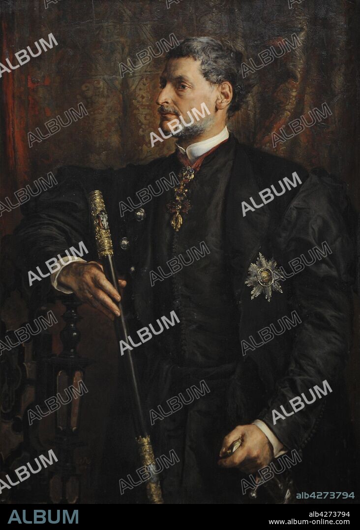Alfred Potocki (1817-1889). Polish politician. Portrait by Jan Matejko (1838-1893), 1879. 19th Century Polish Art Gallery (Sukiennice Museum). National Museum of Krakow. Poland.