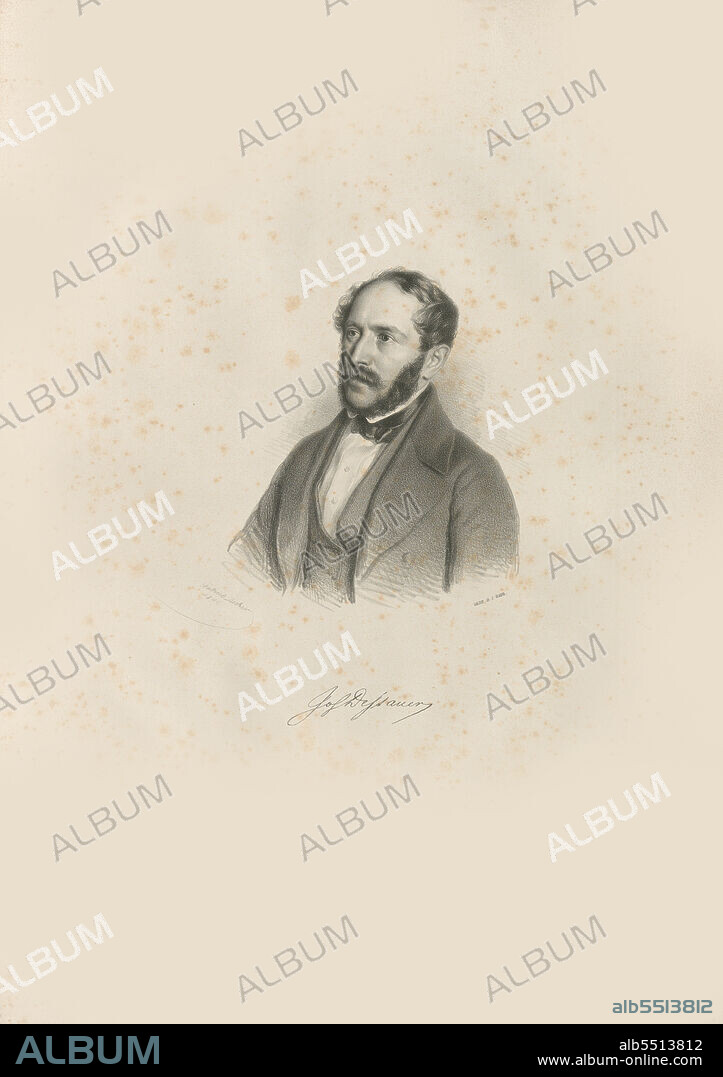 GABRIEL DECKER. Portrait of pianist and composer Josef Dessauer (1798-1876).