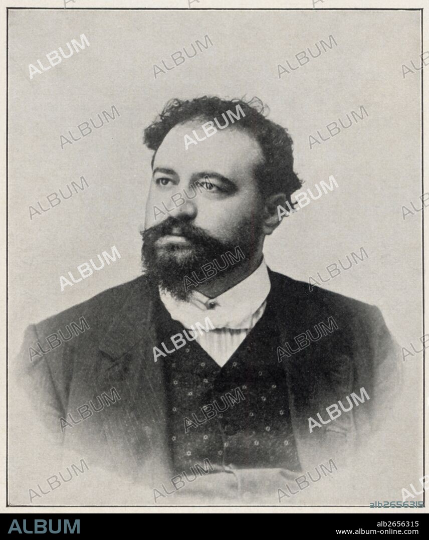 Vicente Blasco Ibañez (1867-1928), escritor y diputado republicano por Valencia. Grabado de 1905.