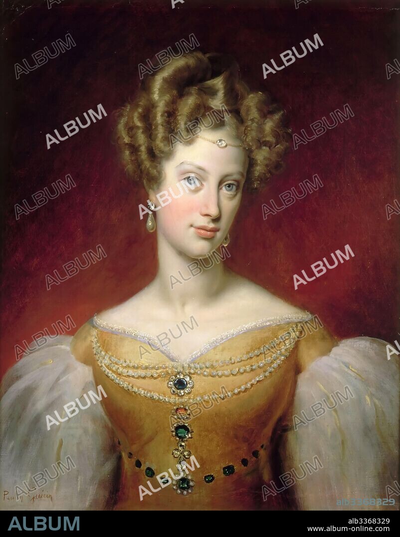 PAULIN GUERIN. Princess Caroline of Naples and Sicily (1798-1870), Duchesse de Berry.