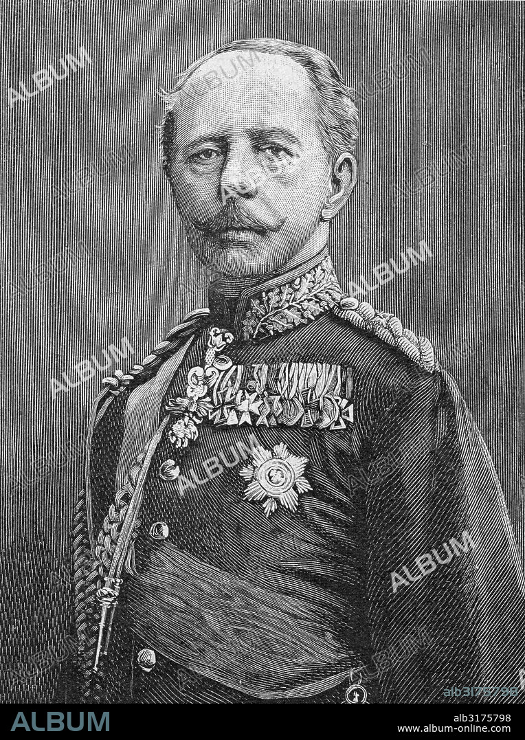Charles alexander, grand duke of saxe-weimar-eisenach, 1818 - 1901, historical illustration circa 1893.