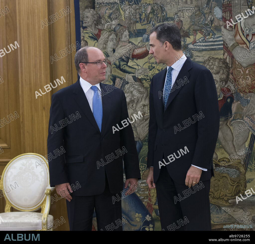 Madrid, 04/22/2016. Visit of Prince Albert Ii of Monaco to King Felipe Vi, at the Zarzuela Palace. Photo: Ángel de Antonio Archdc.