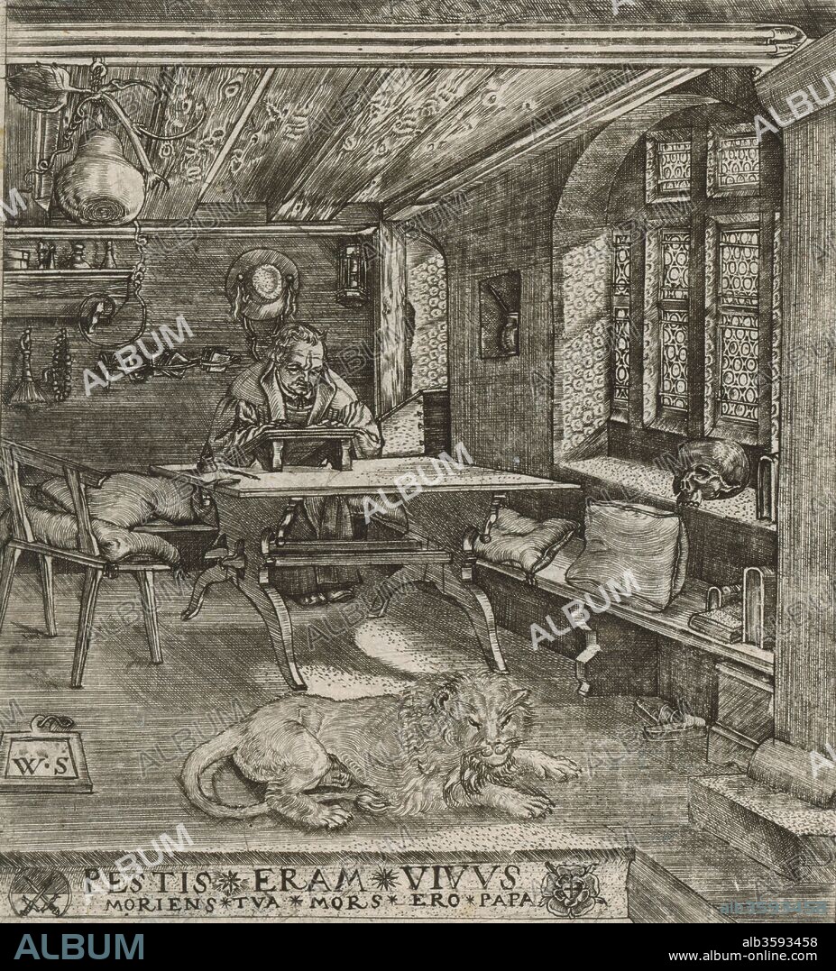 WOLFGANG STUBER. Martin Luther as Saint Jerome in his Cell.