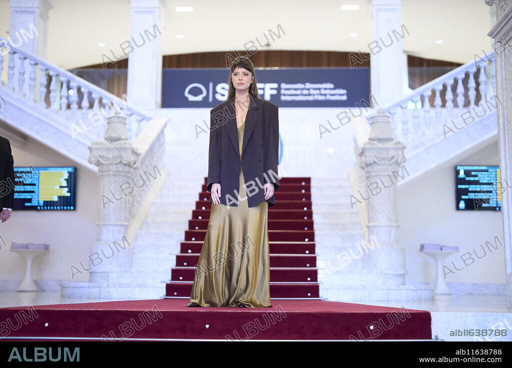 Celeste dalla Porta attended 'Parthenope' Red Carpet during 72nd San Sebastian International Film Festival at Victoria Eugenia Theatre on September 27, 2024 in Donostia / San Sebastian, Spain.