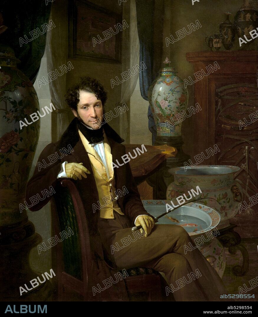 Giuseppe Molteni. 1800-1867. Portrait of Antonio Visconti Aimi. 1830-1835. oil painting on canvas cm 134 x 114.