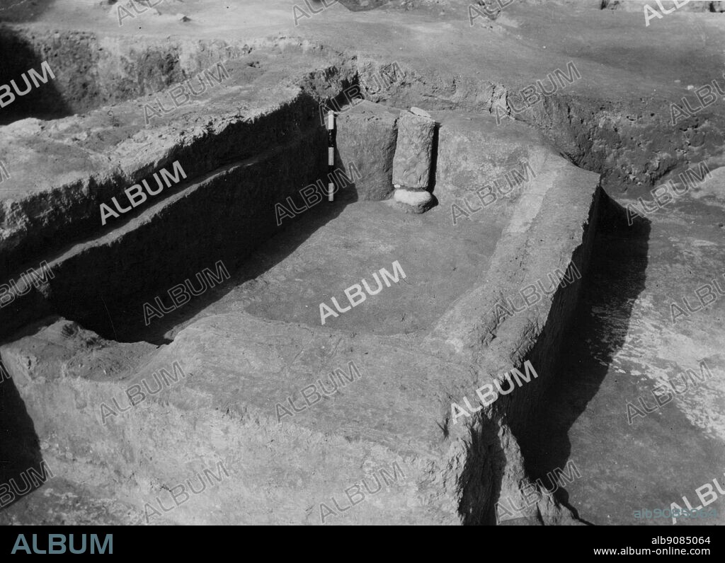 Shrine of pre-pottery neolithic age at Jericho, c.6000 BC.