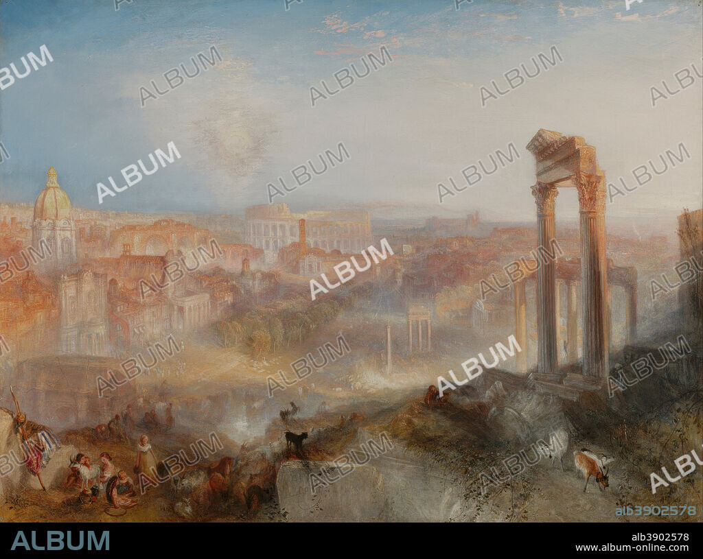 J. M. W. TURNER. Modern Rome - Campo Vaccino. Date/Period: 1839. Painting. Oil on canvas. Height: 91.8 cm (36.1 in); Width: 122.6 cm (48.2 in).