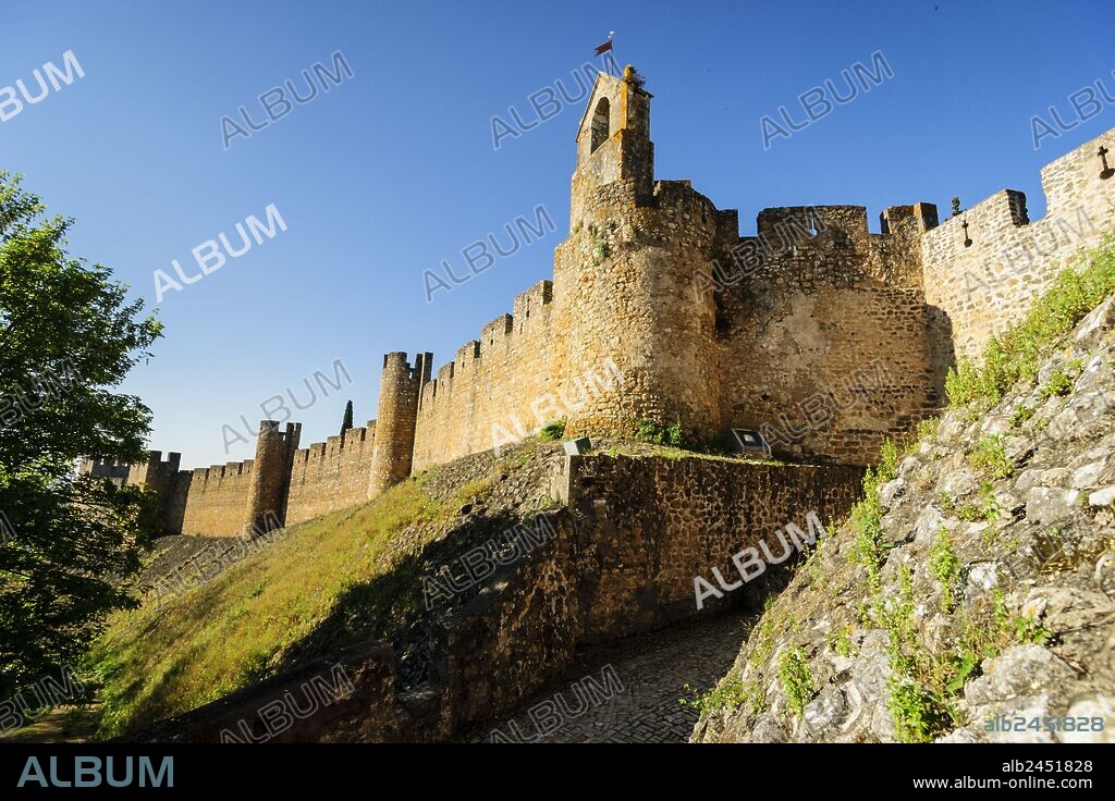 castillo templario de Tomar,año 1162, monumento nacional,Tomar, distrito de Santarem, Medio Tejo, region centro, Portugal, europa.