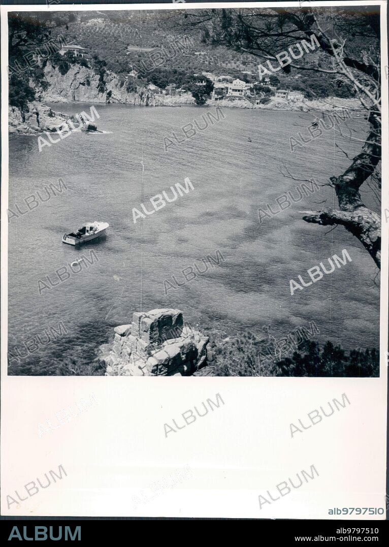 1950. Bahía de Fornells desde Aiguablava y des Muts.